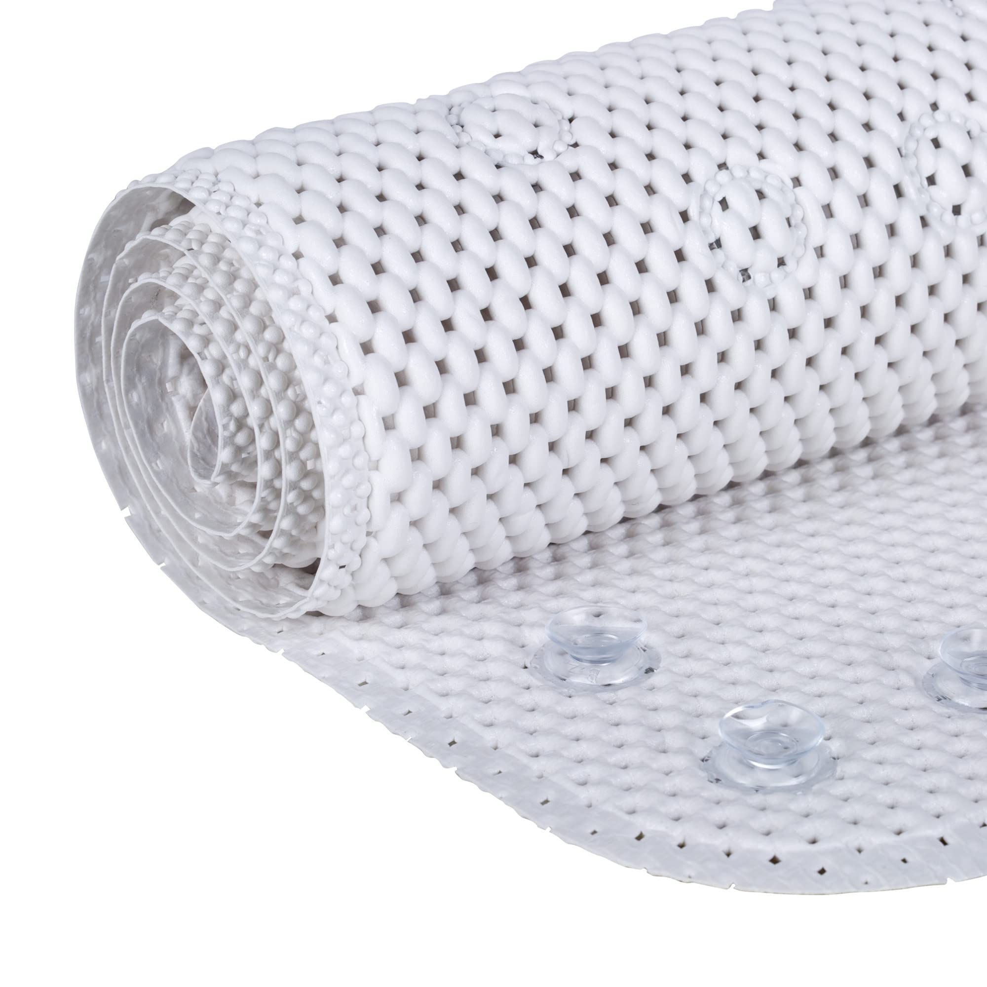 Duck Brand Softex Shower Mat, Machine Washable, 21 X 21 Inches, White, Skid Resistant (285154)